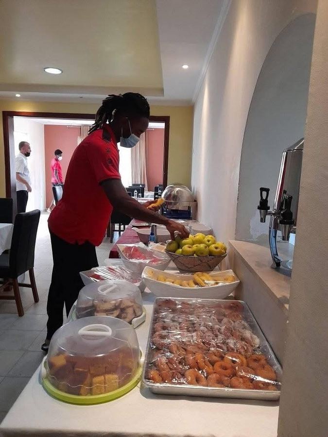 Preparação do buffet